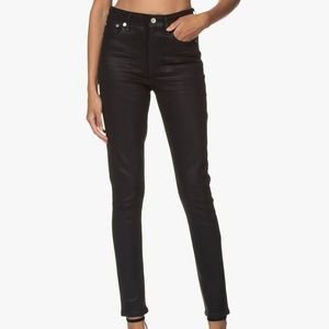 Black Nina high rise coated skinny jean